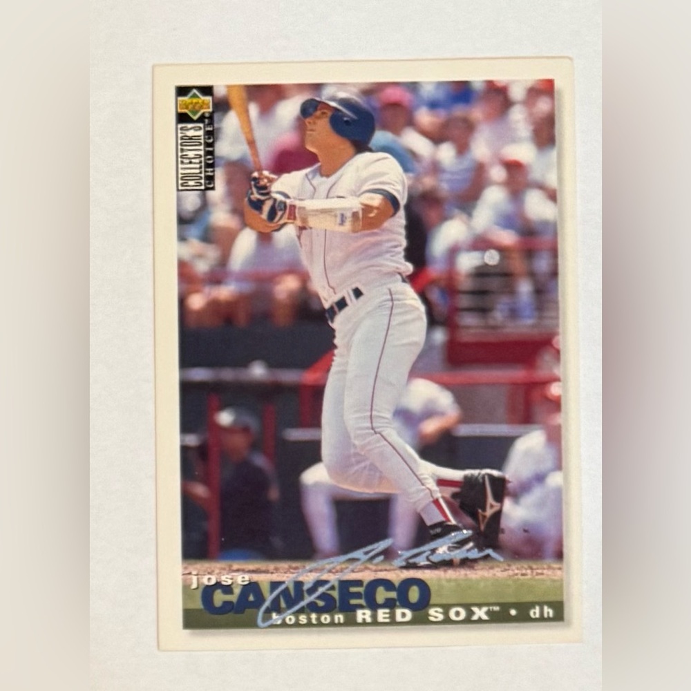 Trading card baseball 1995 The Upper Deck # 415 José Canseco silver signature - Picture 1 of 8